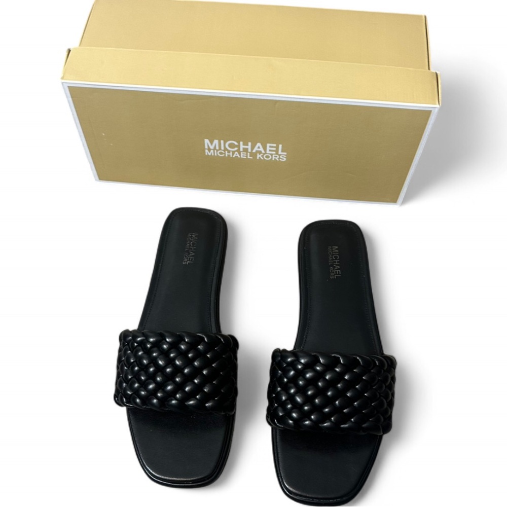 Michael‎ Kors Braided Slide Sandals